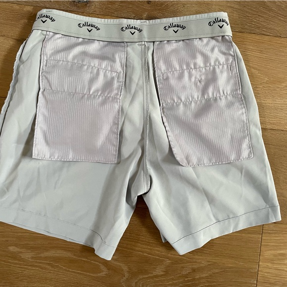 Men’s size 32 Callaway Golf Shorts Light Gray - Picture 10 of 11